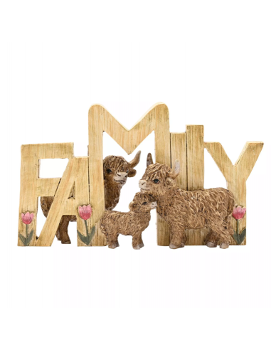 COUNTRY LIVING HIGHLAND COW PLAQUE...