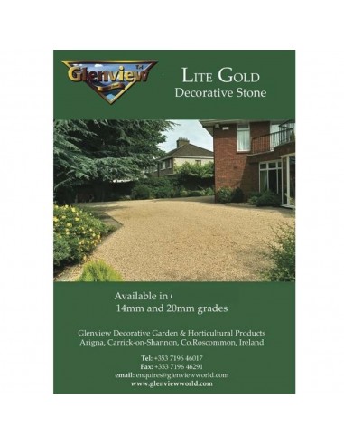 GLENVIEW LITE GOLD 20MM STONE 25KG BAG