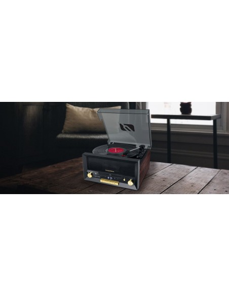 MUSE CD MICRO SYSTEM WITH TURNTABLE/FM RADIO