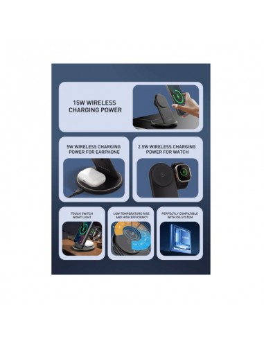 LDNIO 5 IN 1 DESKTOP WIRELESS CHARGER
