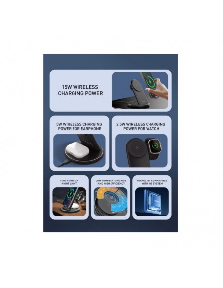 LDNIO 5 IN 1 DESKTOP WIRELESS CHARGER