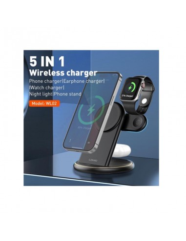 LDNIO 5 IN 1 DESKTOP WIRELESS CHARGER