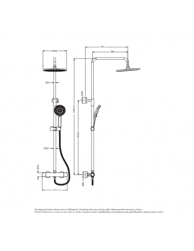 SONA  ALITA RAIN ROUND THERMOSTATIC...