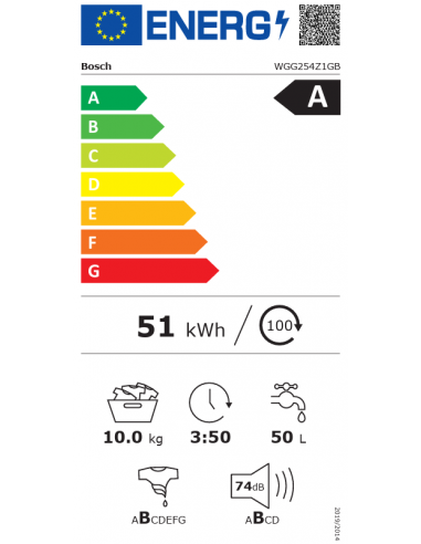 BOSCH SERIES 6 10KG WASHING MACHINE