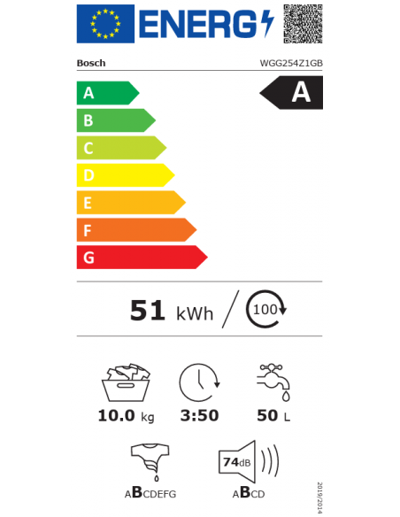 BOSCH SERIES 6 10KG WASHING MACHINE