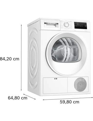 BOSCH 8KG HEAT PUMP TUMBLE DRYER WHITE