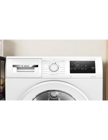 BOSCH 8KG HEAT PUMP TUMBLE DRYER WHITE
