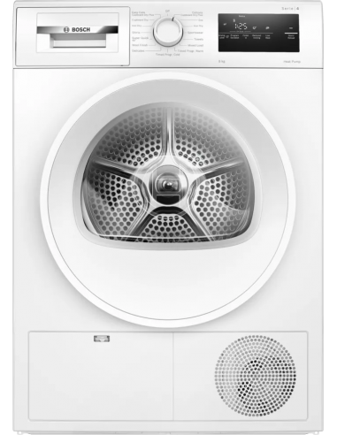 BOSCH 8KG HEAT PUMP TUMBLE DRYER WHITE