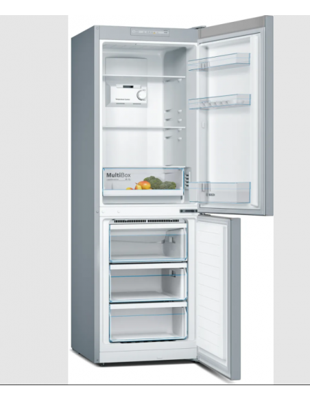 BOSCH 176 X 60CM FROST FREE FRIDGE FREEZER SILVER