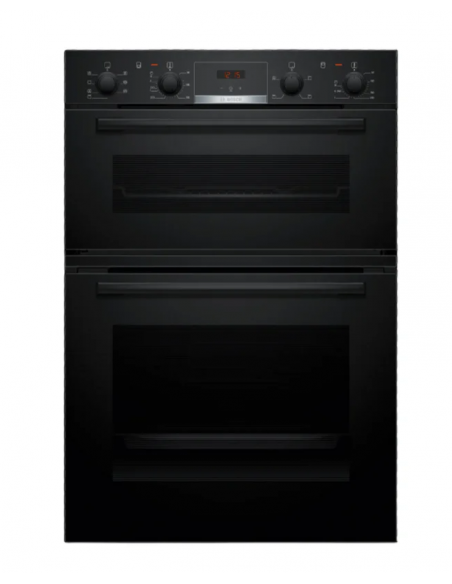 BOSCH SERIES 4 BUILT-IN DOUBLE OVEN BLACK