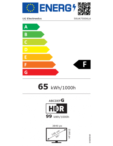 LG UA75 50" 4K UHD LED SMART TV
