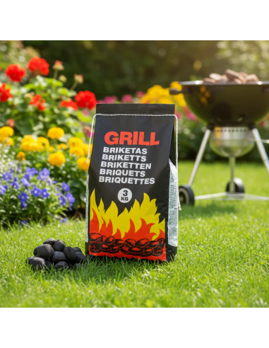 CHARCOAL BRIQUETTES 3KG