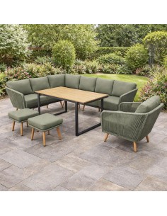 HARLO GREEN CASUAL DINING SET