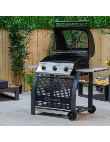 SAHARA S365 ROASTER 3 BURNER GAS BARBECUE
