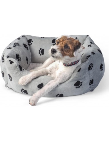 SNUGPAWS GREY SQUARE BED SMALL