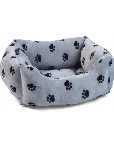 SNUGPAWS GREY SQUARE BED SMALL