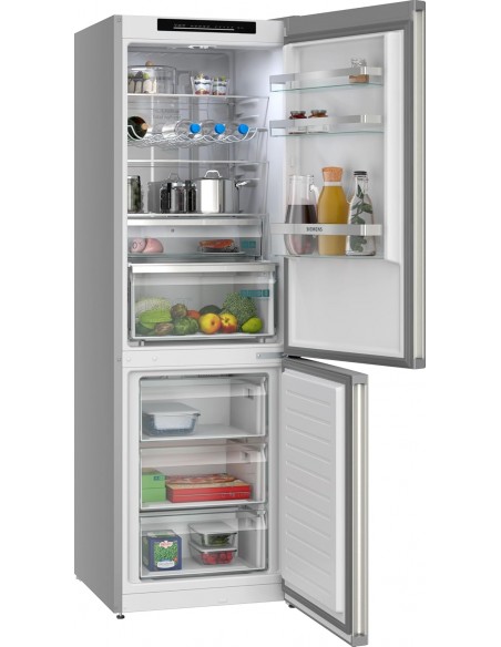 SIEMENS IQ300 FREE STANDING FRIDGE FREEZER 186 X 60CM STAINLESS TEEL