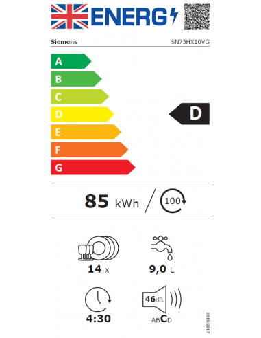 SIEMENS IQ300 INTEGRATED 60CM DISHWASHER