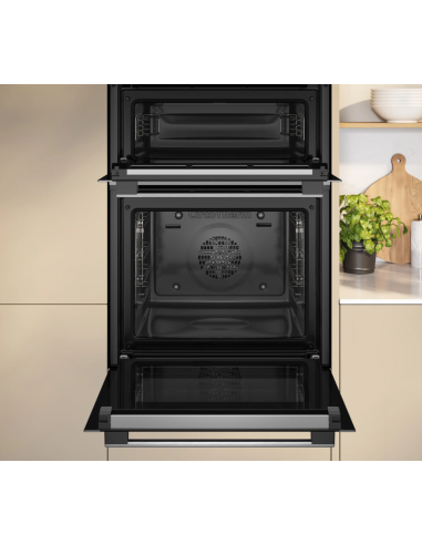 NEFF N50 BUILT IN DOUBLE OVEN PYROCLEAN