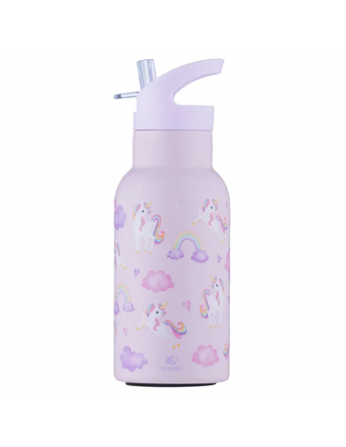 BELIEVE WATER BOTTLE FLIP STRAW 350ML