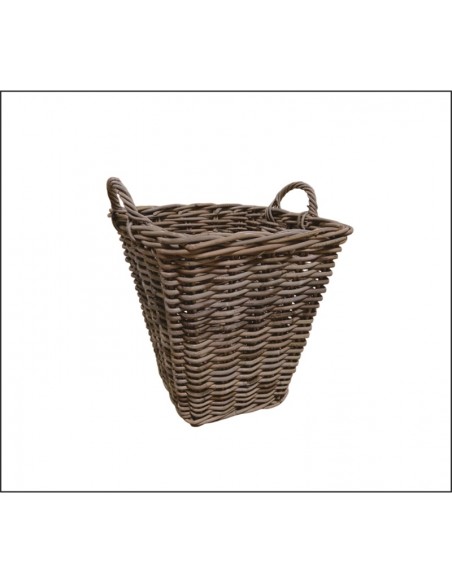 CLASSIC COLLECTION SQUARE KUBU BASKET WITH HANDLES