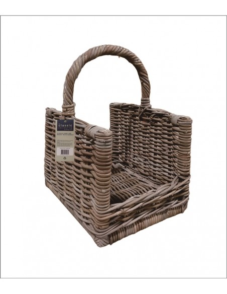 CLASSIC KUBU LOG BASKET WITH HANDLE