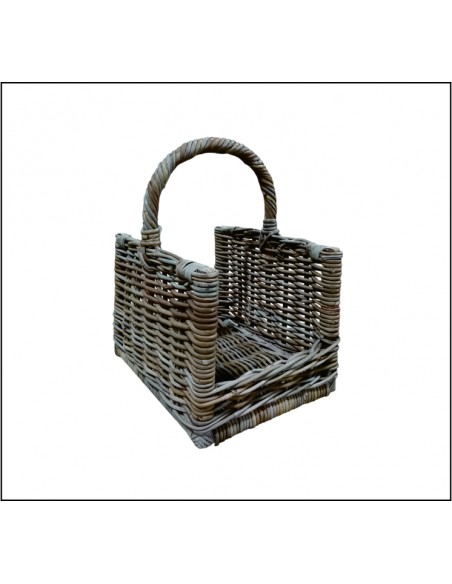 CLASSIC KUBU LOG BASKET WITH HANDLE