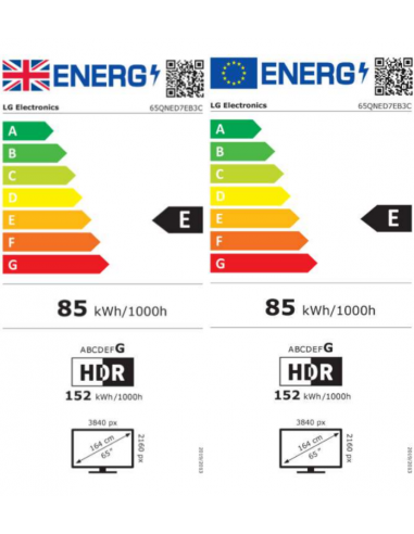 LG 65" QNED AI QNED7E MINI LED 4K...