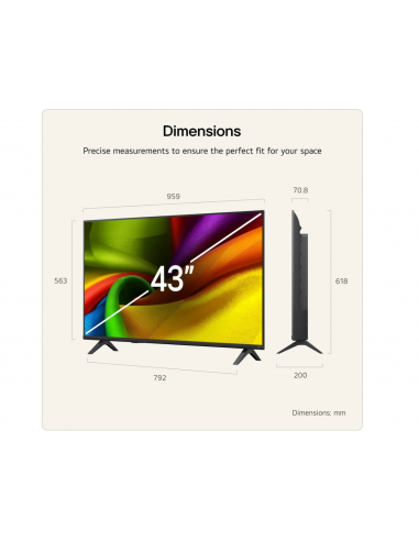 LG NANO 4K UHD AI NU85 43" 2026 4K...