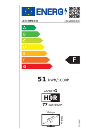 LG 43" QNED MINILED 4K SMART TV
