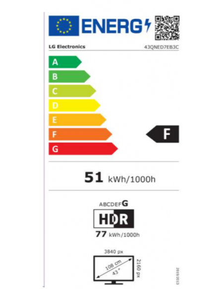 LG 43" QNED MINILED 4K SMART TV