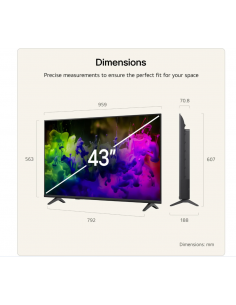 LG 43" QNED MINILED 4K... 2