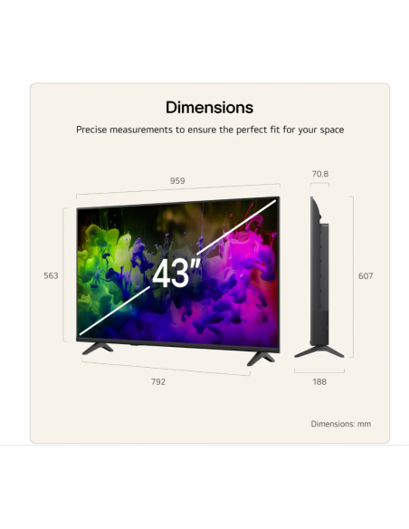 LG 43" QNED MINILED 4K SMART TV