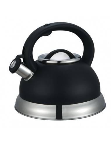 STEELUX WHISTLING KETTLE BLACK 2.7L