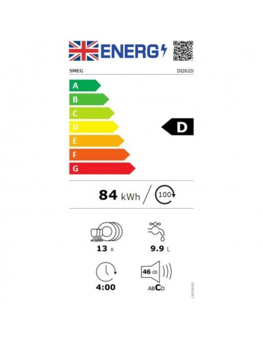 SMEG 60CM INTEGRATED DISHWASHER