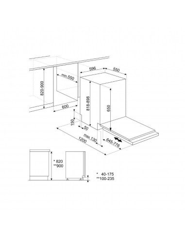SMEG 60CM INTEGRATED DISHWASHER