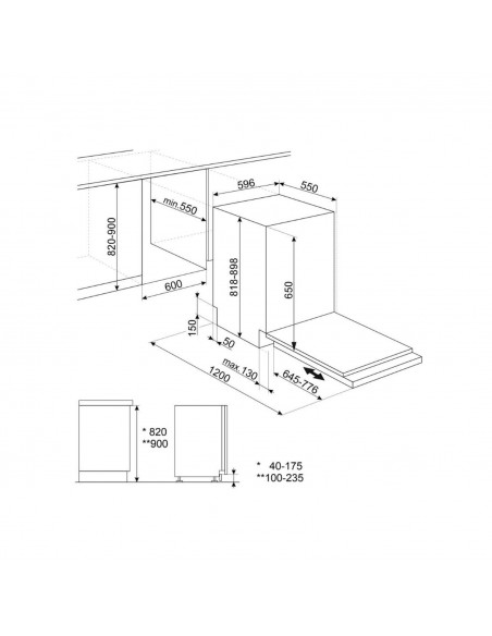 SMEG 60CM INTEGRATED DISHWASHER