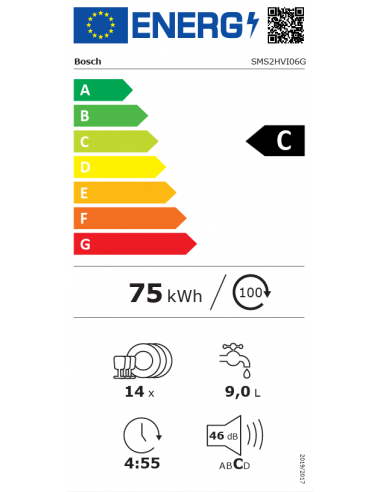BOSCH SERIES 2 60CM 14 PLACE...