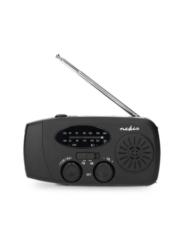 EMERGENCY CRANK / SOLAR FM/AM RADIO