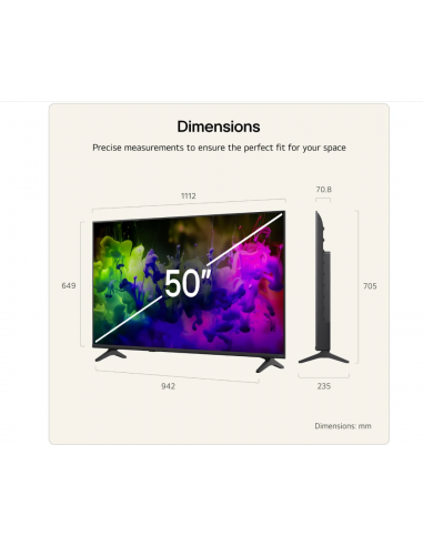 50 INCH LG QNED AI QNED7E MINI LED 4K...