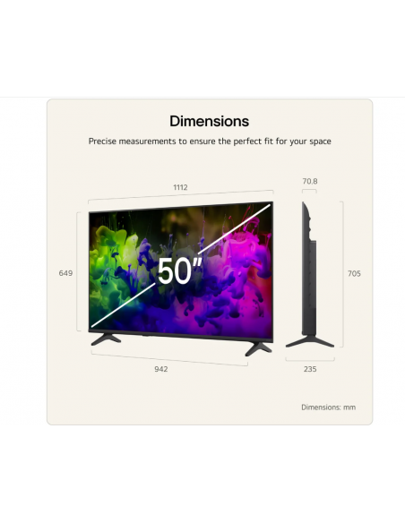 50 INCH LG QNED AI QNED7E MINI LED 4K SMART TV