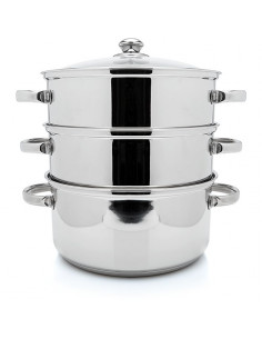STEELUX STEAMER 3 TIER 24CM