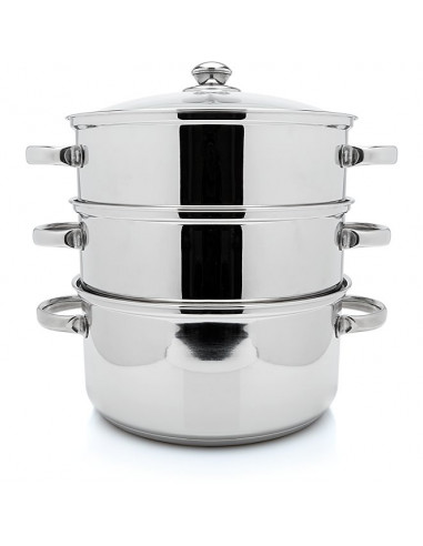 STEELUX STEAMER 3 TIER 24CM