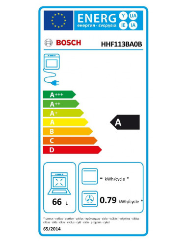 BOSCH BUILT IN SINGLE FAN OVEN BLACK