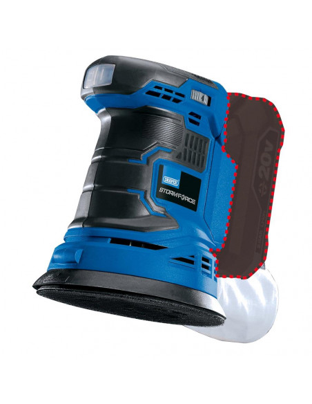 DRAPER 20V RANDOM ORB SANDER BODY ONLY