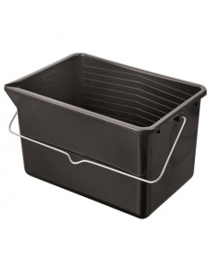 PAINT BUCKET PLASTIC BLACK 12"
