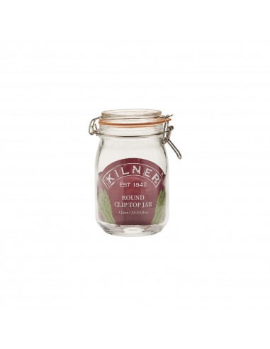 KILNER CLIP TOP JAR ROUND 1L