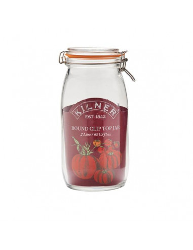 Kilner Clip Top Jar Round 2l
