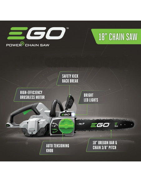 EGO CHAINSAW 56V18" BAR (BODY ONLY)