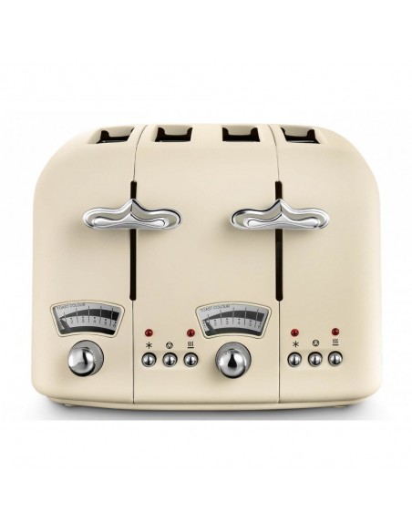 DELONGHI ARGENTO FLORA 4 SLICE TOASTER CREAM